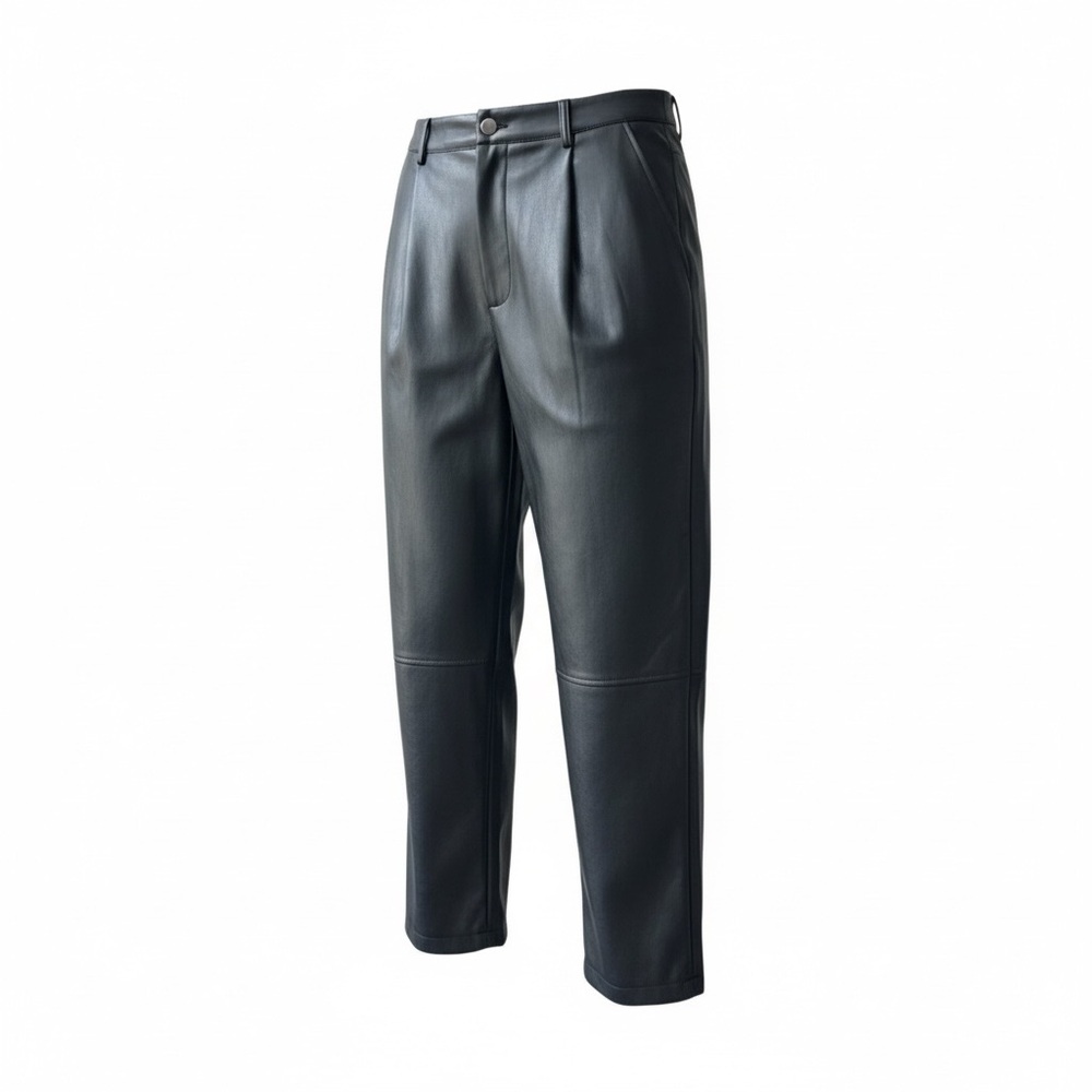 Avec Les Filles Black Leather‎ Dress Pants NWT
